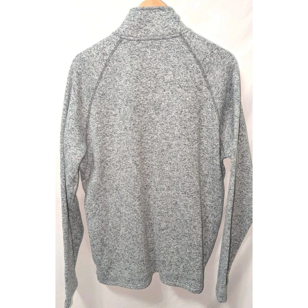 Sonoma Men's Super Soft Sweater Fleece XL Gray Long Sleeve Pockets Stretch